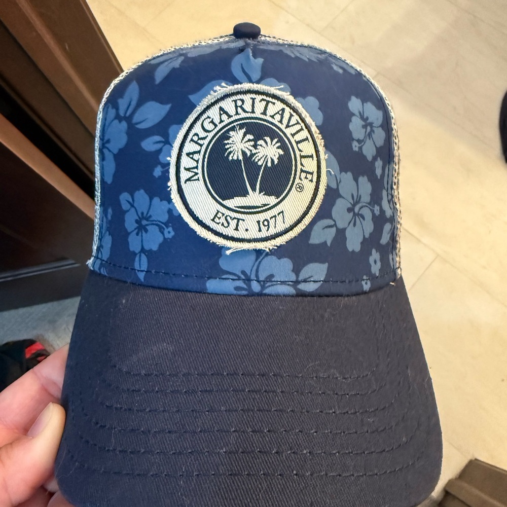 Margaritaville Blue Floral Cap